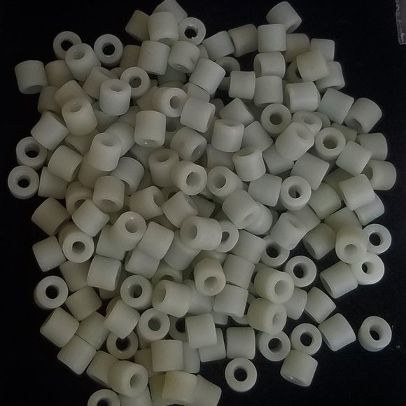 144+ 6mm  DARK GRAY PONY BEADS Czech Glass bundle set lot - Picture 3 of 8